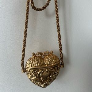 Vintage Gold heart bag